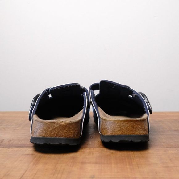 Papillio Women's Blue and Leopard Print Clogs - Picture 6 of 8